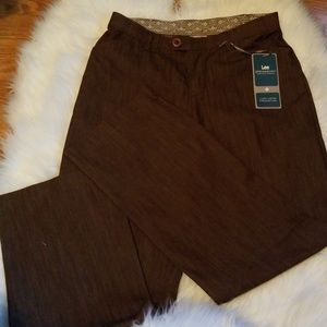 Lee platinum label brown dress denim pants 8s